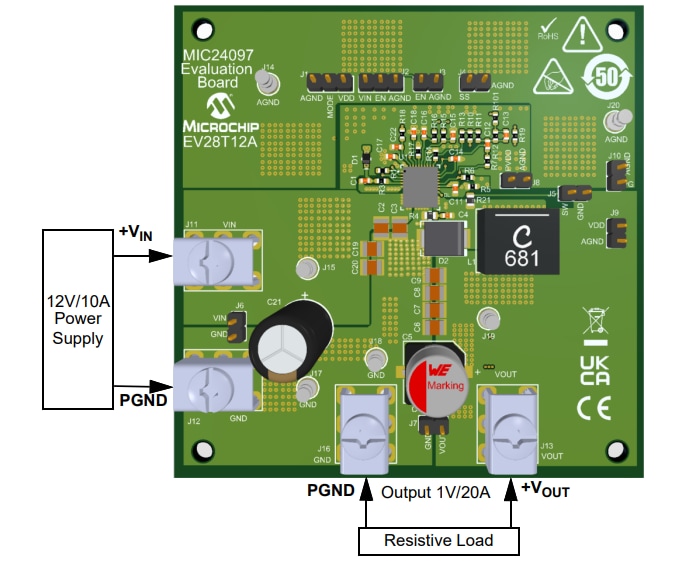 Microchip Technology Carte d'évaluation MIC24097